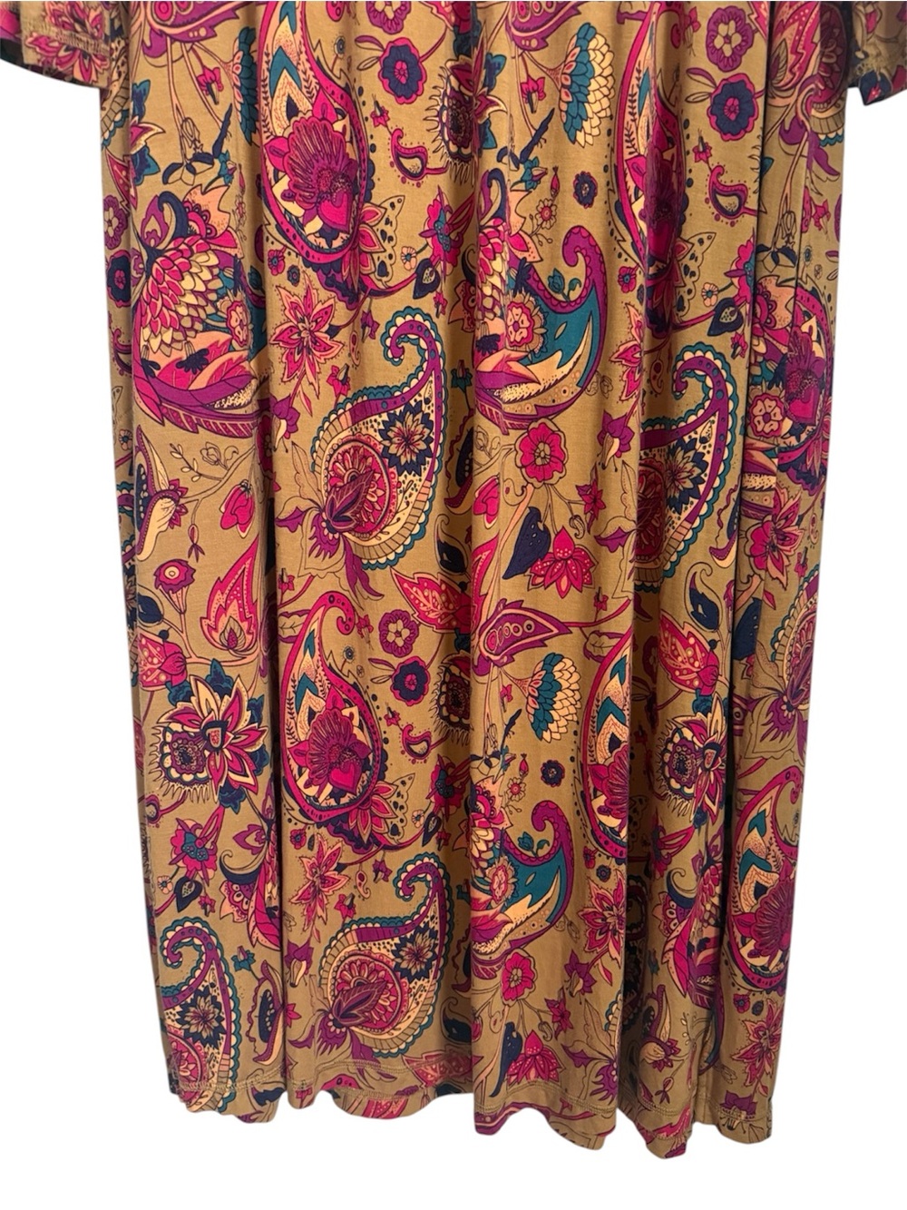 Soft Surroundings Paisley Colorful Maxi Dress Pockets 1X - Picture 9 of 14